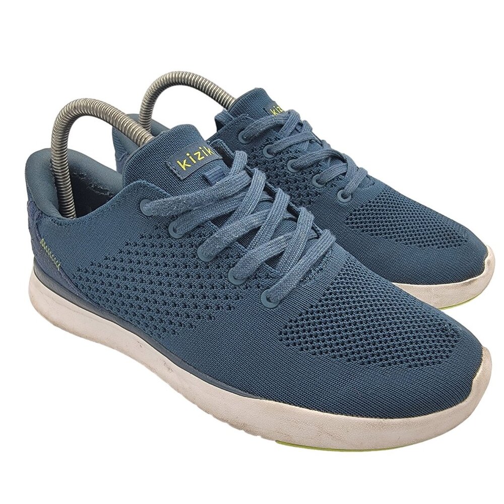 Kizik Lima Tidepool Mens 7 Wide Blue Hands Free Sneakers Casual Womens 8.5 Wide